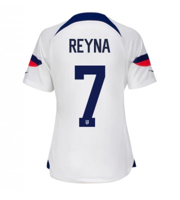 Maillot de foot États-Unis Giovanni Reyna #7 Domicile Femmes Monde 2022 Manches Courte